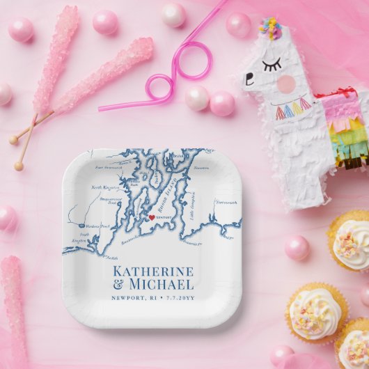 Assiettes En Carton Newport RI Mariage Engagement Party (Fête)