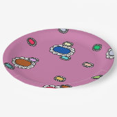 Assiettes En Carton nice flowers (Angle)