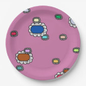 Assiettes En Carton nice flowers (Devant)