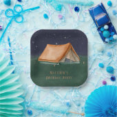 Assiettes En Carton Night Campout Boy Fête d'anniversaire (Fête)