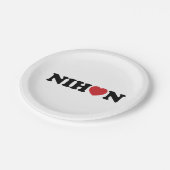 Assiettes En Carton Nihon Coeur d'amour (Angle)