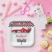 Assiettes En Carton N'importe quel âge Anniversaire Red Formule Course (Fête)