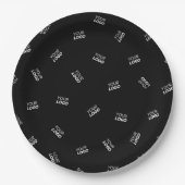 Assiettes En Carton N'importe quel logo ou image téléchargée | Motif d (Devant)