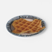 Assiettes En Carton N'importe quelle heure de la journée Waffle plaque (Angle)