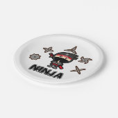 Assiettes En Carton Ninja Boy (Angle)