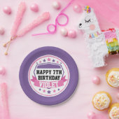 Assiettes En Carton Ninja Filles guerrières rose et violet (Fête)