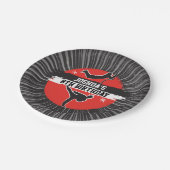 Assiettes En Carton Ninja Guerrier Arts Martiaux (Angle)