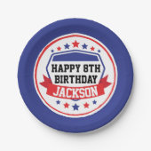 Assiettes En Carton Ninja Warrior Boys Party (Devant)