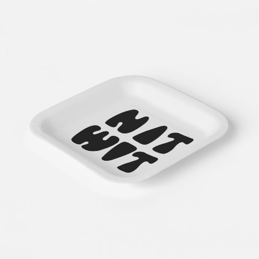 ASSIETTES EN CARTON NITWIT (Angulaire)