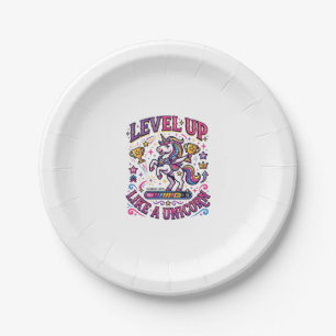 Assiettes En Carton Niveau de licorne monte comme une licorne publicit