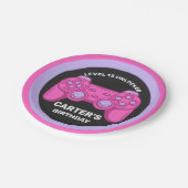 Assiettes En Carton Niveau Déverrouillé Jeu d'Anniversaire Personnalis (Angle)