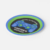 Assiettes En Carton Niveau Déverrouillé Jeu d'Anniversaire Personnalis (Angle)