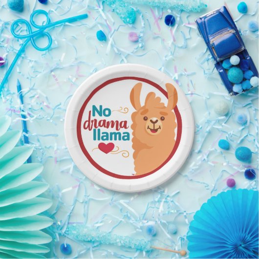 Assiettes En Carton No Drama Llama (Chaud) (Fête)