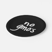 Assiettes En Carton No OGM for Heathy Food Promotional Black (Angle)