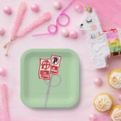 Assiettes En Carton No parking anarchy sign (Fête)