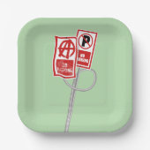 Assiettes En Carton No parking anarchy sign (Recto)