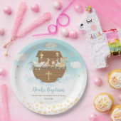 Assiettes En Carton Noah's Ark Cute Animaux Garçon Baptême Christening (Fête)