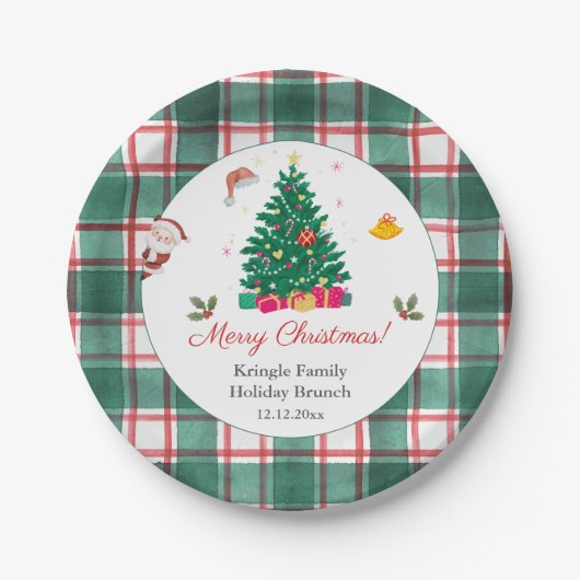 Assiettes En Carton Noël (Devant)