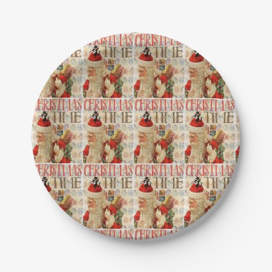 Assiettes En Carton Noël (Devant)