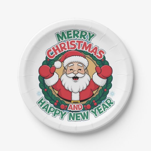 Assiettes En Carton Noël (Devant)