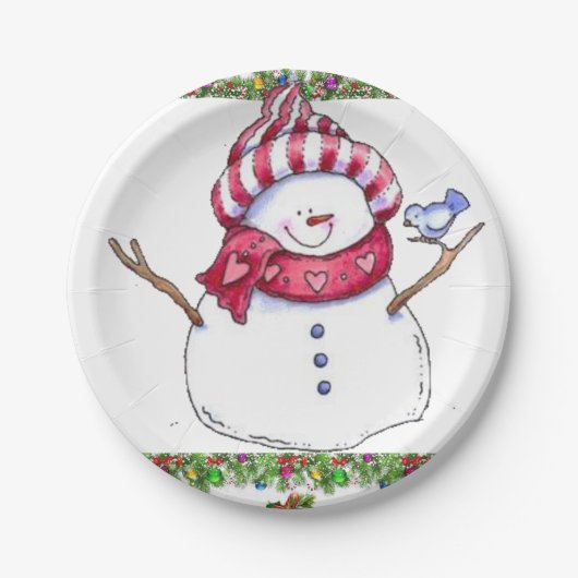 Assiettes en carton Noël (Devant)
