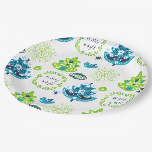 Assiettes En Carton Noël (Angle)