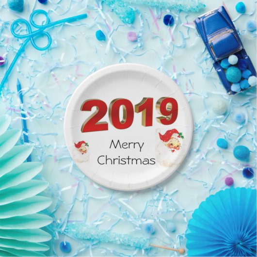 Assiettes En Carton Noël 2019 Joyeux Noël (Fête)