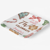 Assiettes En Carton Noël 2e anniversaire Fête d'hiver rose fille (Angulaire)