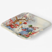 Assiettes En Carton Noël à la famille (Angulaire)