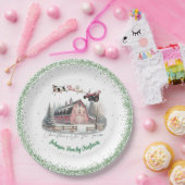 Assiettes En Carton Noël À La Ferme (Fête)