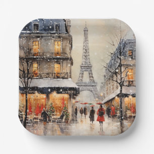 Assiettes En Carton Noël à Paris,