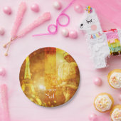 Assiettes En Carton Noel a Paris collage (Fête)