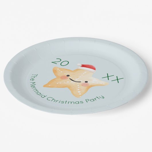 Assiettes En Carton Noël à Starfish Père Noël (Angle)