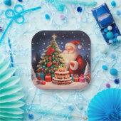 Assiettes En Carton Noël Anniversaire 10 (Fête)