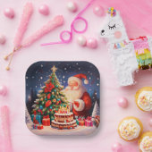 Assiettes En Carton Noël Anniversaire 10 (Fête)