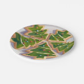 Assiettes En Carton Noël Arbre Cookies Fête de Noël (Angle)