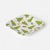 Assiettes En Carton Noël Arbres Cadeaux Moderne Whimsical Mignet hiver (Angulaire)