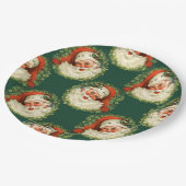 Assiettes En Carton Noël au beau Père Noël (Angle)
