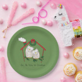 Assiettes En Carton Noël aux chouettes (Fête)