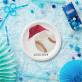 Assiettes En Carton Noël baseball (Fête)