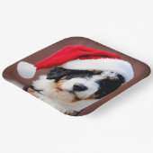 Assiettes En Carton Noël Bernedoodle (Angulaire)