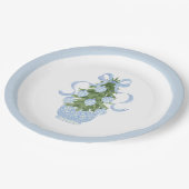 Assiettes En Carton Noël bleu du sud (Angle)