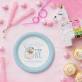 Assiettes En Carton Noël Blue Père Noël premier anniversaire (Fête)