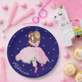 Assiettes En Carton Noël Brown Ballerina Clara Plaque de papier (Fête)