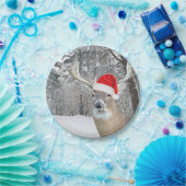 Assiettes En Carton Noël Buck Dans Les Flammes De Neige (Fête)