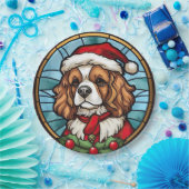 Assiettes En Carton Noël Cavalier King Charles Spaniel (Fête)