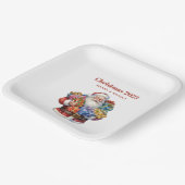 Assiettes En Carton Noël classique de Jolly Santa Claus (Angulaire)