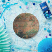 Assiettes En Carton Noël Conifères rustiques Bois de pin (Fête)