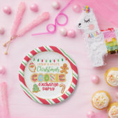 Assiettes En Carton Noël Cookie Christmas Exchange Party (Fête)