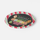 Assiettes En Carton Noël Cookie Christmas Exchange Party - Blanc (Angle)